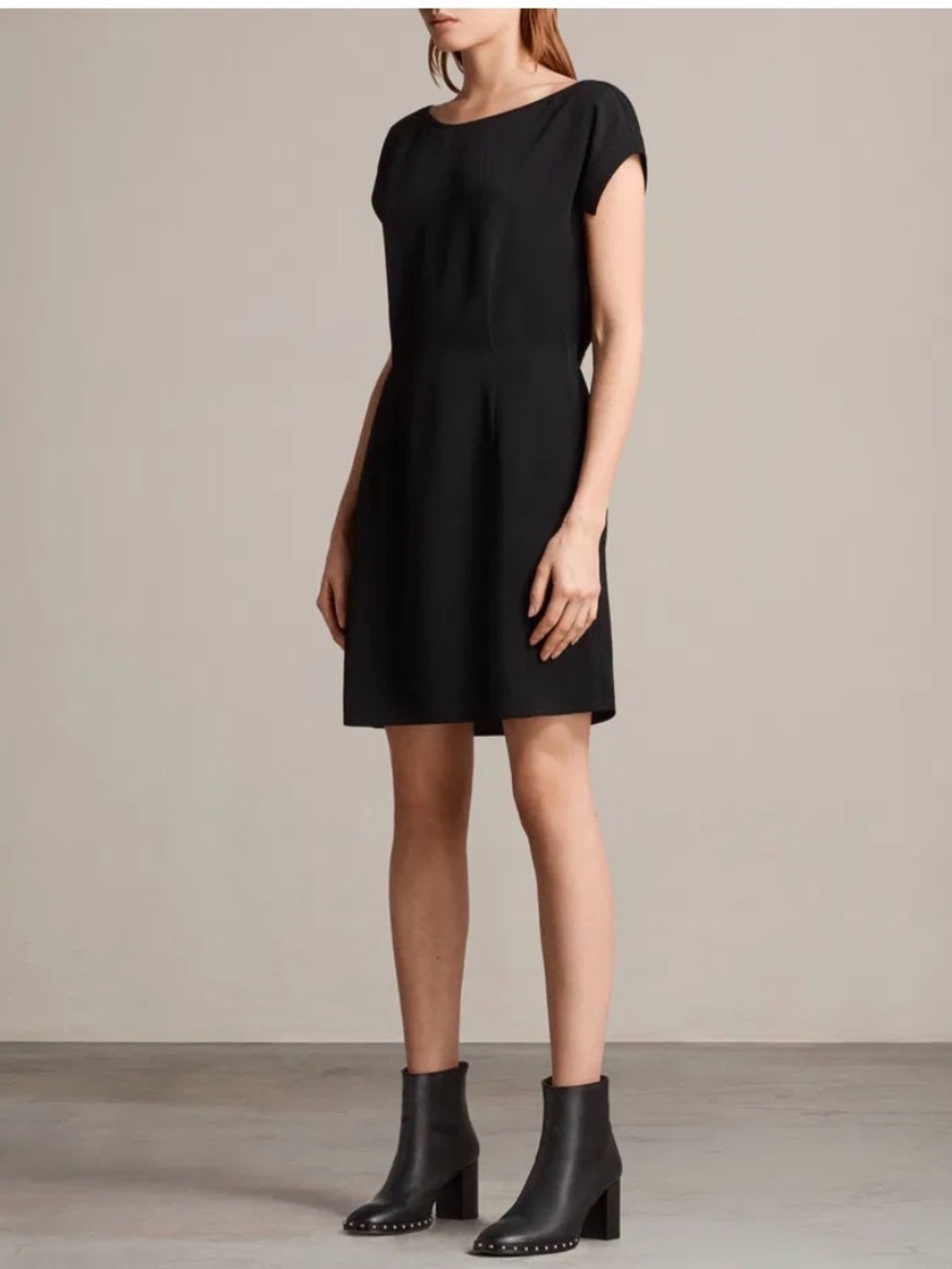 All Saints Mira Cap-Sleeve Dress
